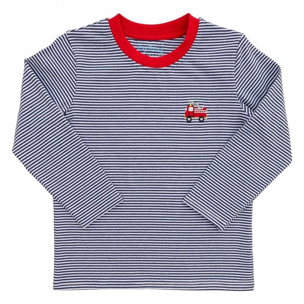NEW ITSY BITSY boy's long sleeve tee in firetruck